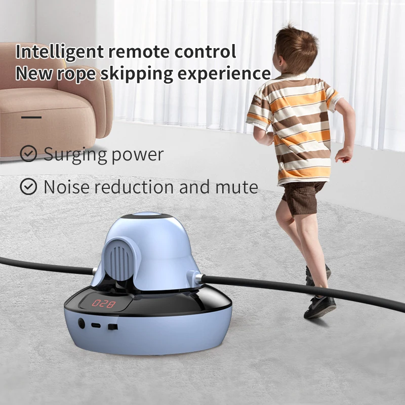 Adjustable Speed Smart Automatic Electric Skipping Machine Kids Counting Jump Rope Intelligent Electronic ABS Skipping Rope