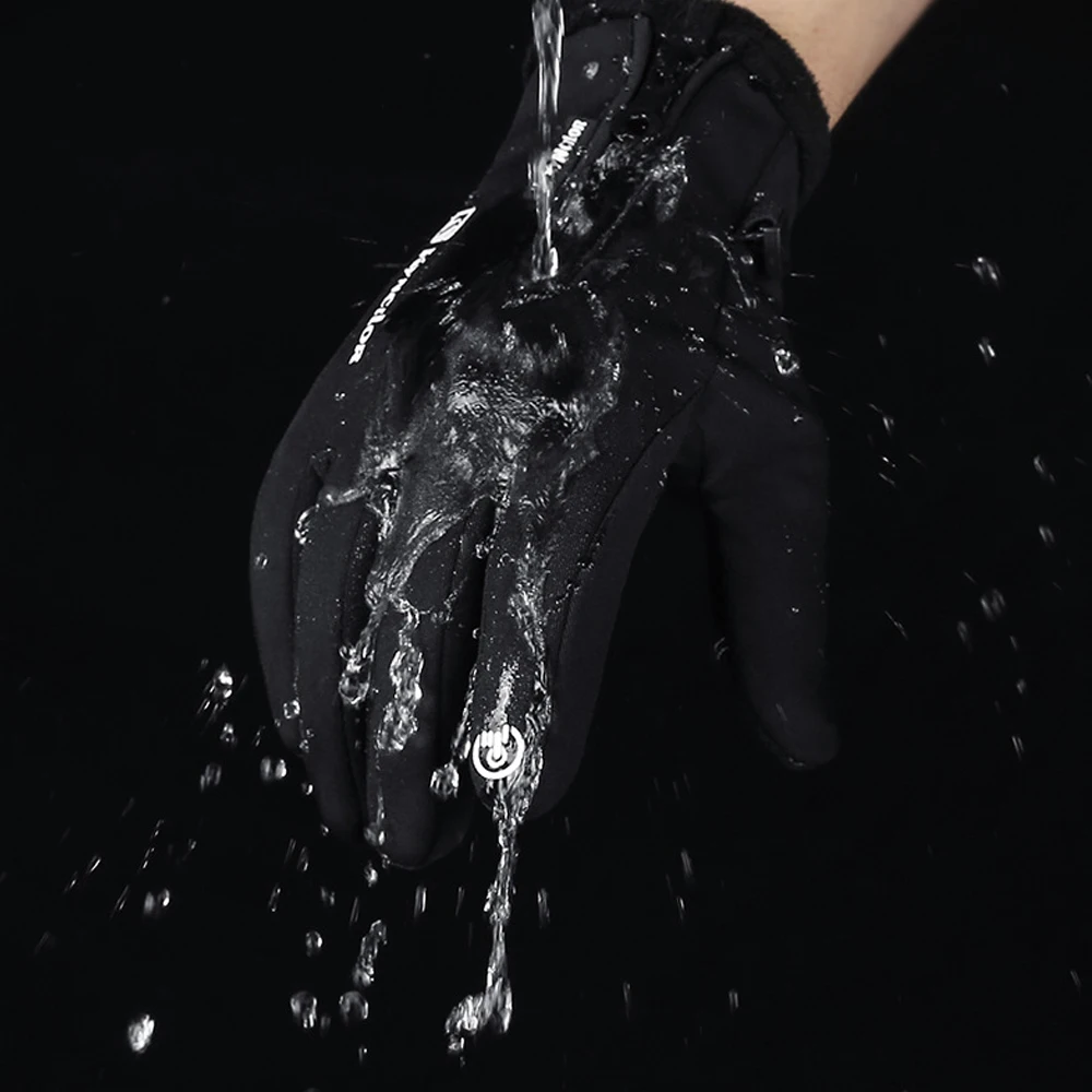 Мотоциклетные теплые перчатки Зимние перчатки для женщин и мужчин с сенсорным экраном, ветрозащитные нескользящие перчатки для езды на велосипеде, лидер продаж