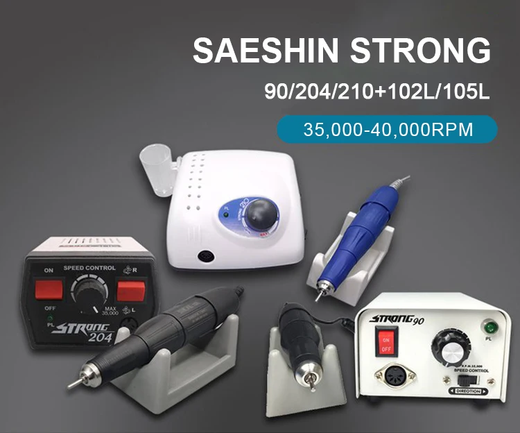 Dental Lab Strong 210/105L Micro Motor 40K RPM High Speed Polishing Handpiece Us