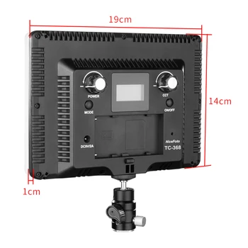 Nicefoto TC-368 RGB LED Video Light for LED Panel Light Photography Photo Light detail image