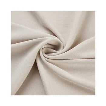 Single-sided Fleecing Process 1*1 Rib Fabric 92% Viscose & 8% Spandex 260gsm Knitted Fabric Pattern Imitated Modal Fabric