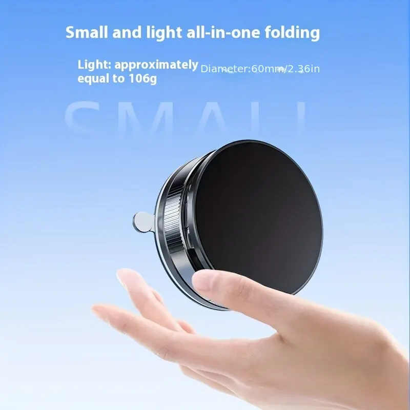 360° Vacuum Magnetic Suction Cup Phone Mount, Adjustable Hands-Free Suction Cup Phone Holder Compatible All Smartphones