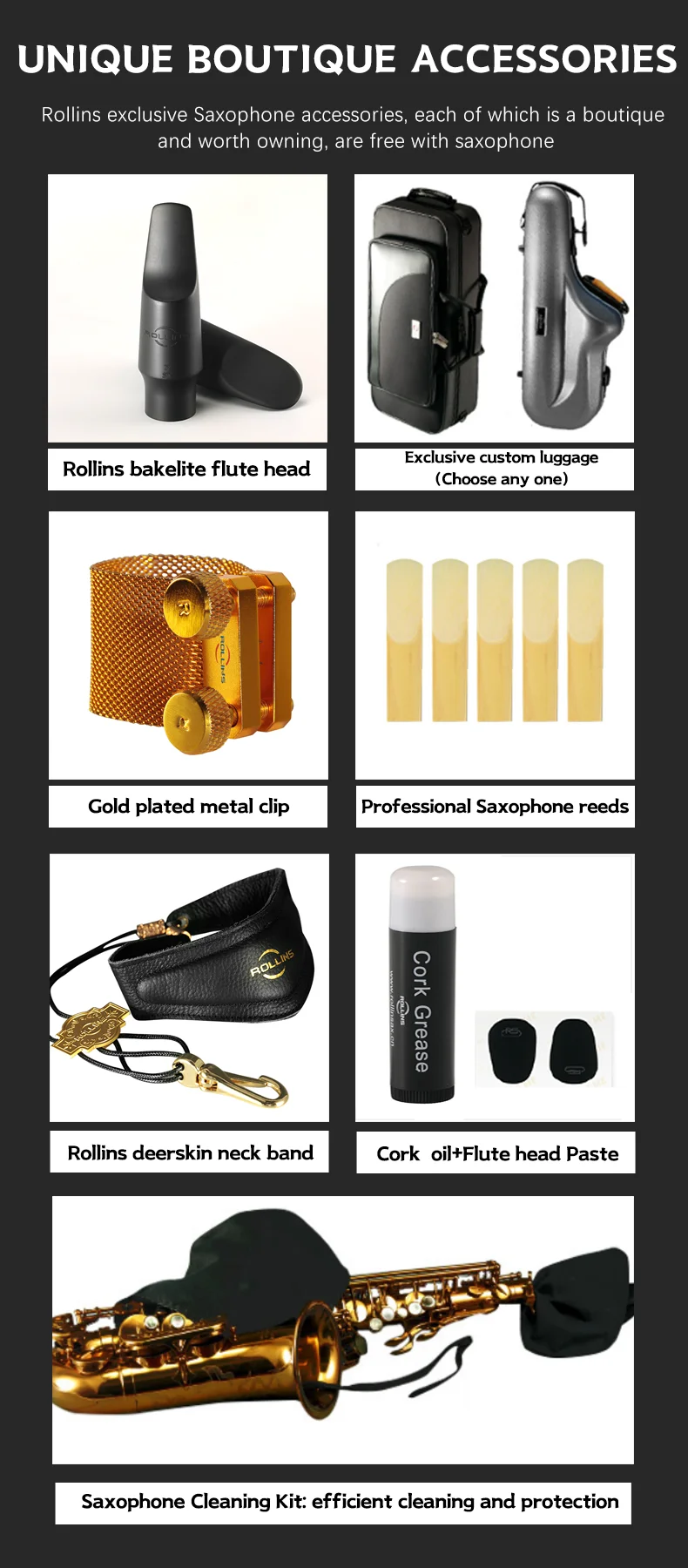 Saxophone Rsa RSA-X3 Alto Saxophone - Popular Grade Gold Lacquer Model