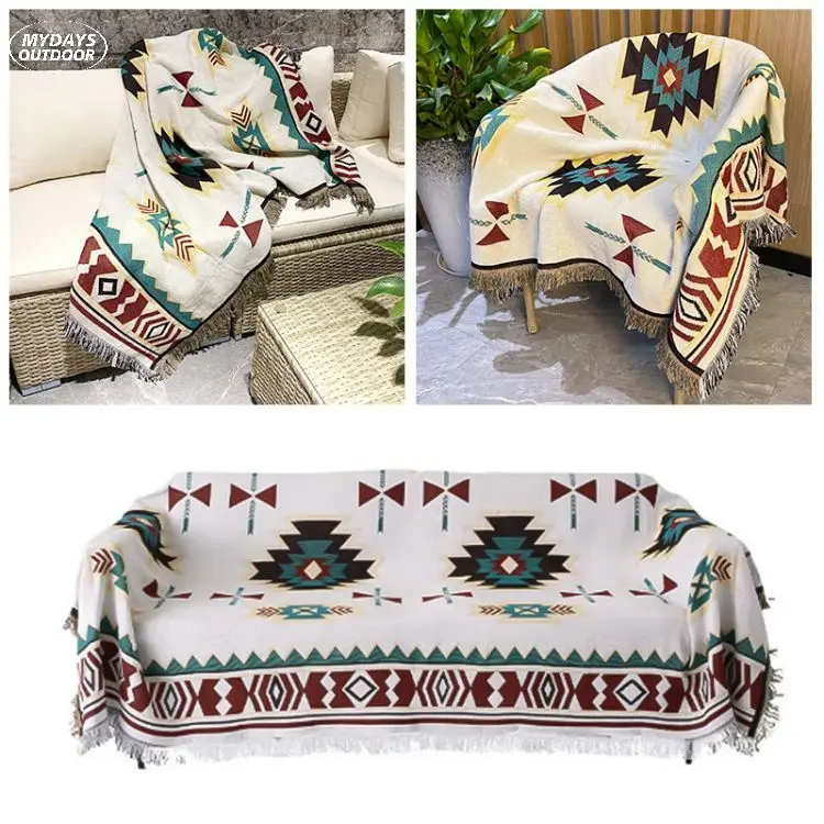 Mydays Outdoor Ethnic Rustic Diamond Camping Bohemian Blankets Throws