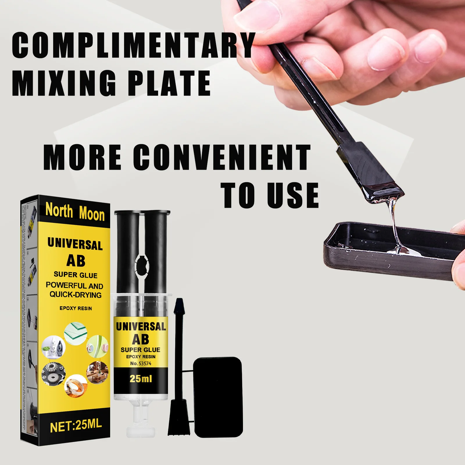 Universal Epoxy Resin Glue Clear Liquid Coating Wood Art Work Gloss