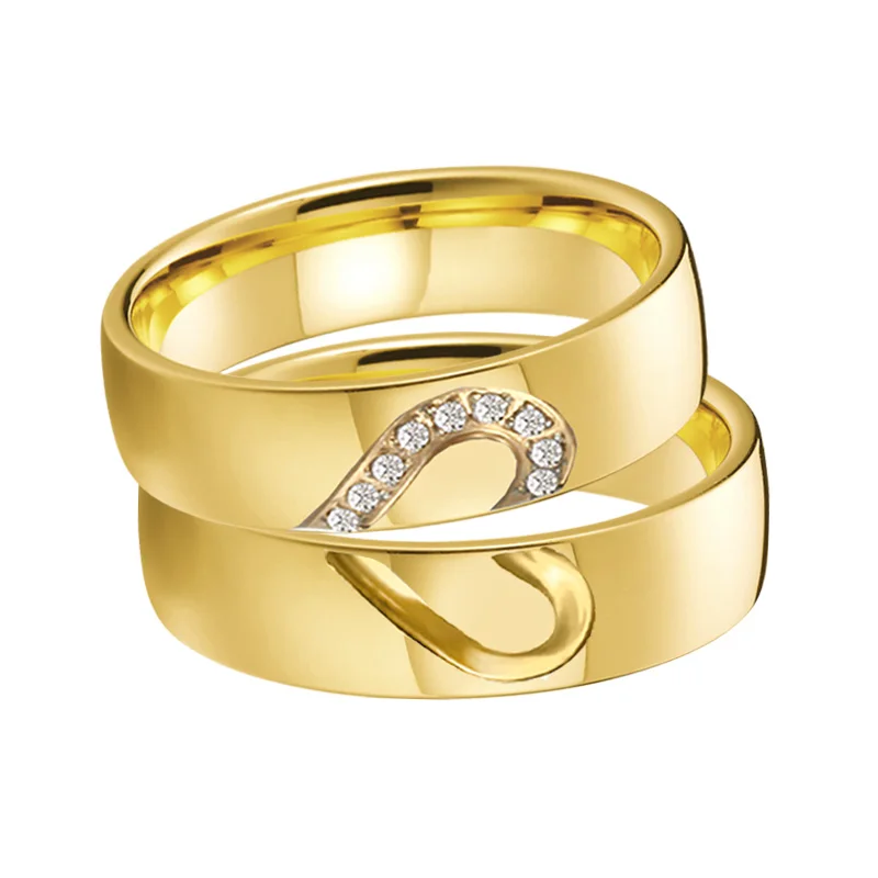 Nireus 18K Gold Plated Love Ring, Cubic Zirconia India