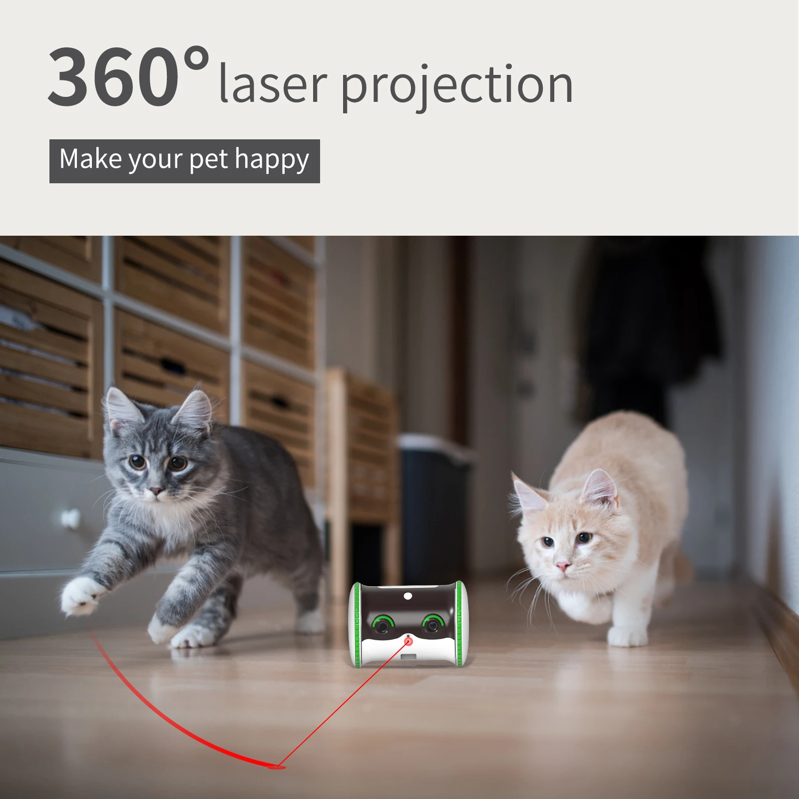 Smart Little Puffer APP Remote Control Pet Food Dispenser Intelligent Pet Dogs and Cats Interactive Robot Toy