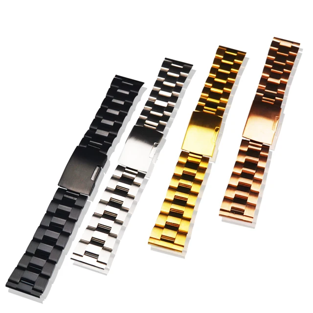 14 16 18 20 22 24 26 28 30 mm fashion classic replacement stainless steel solid watch band