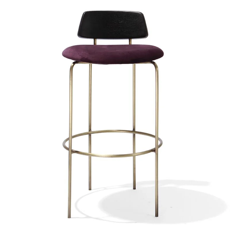 Hendry Factory High End Direct Sale French Style Gold Metal Velvet