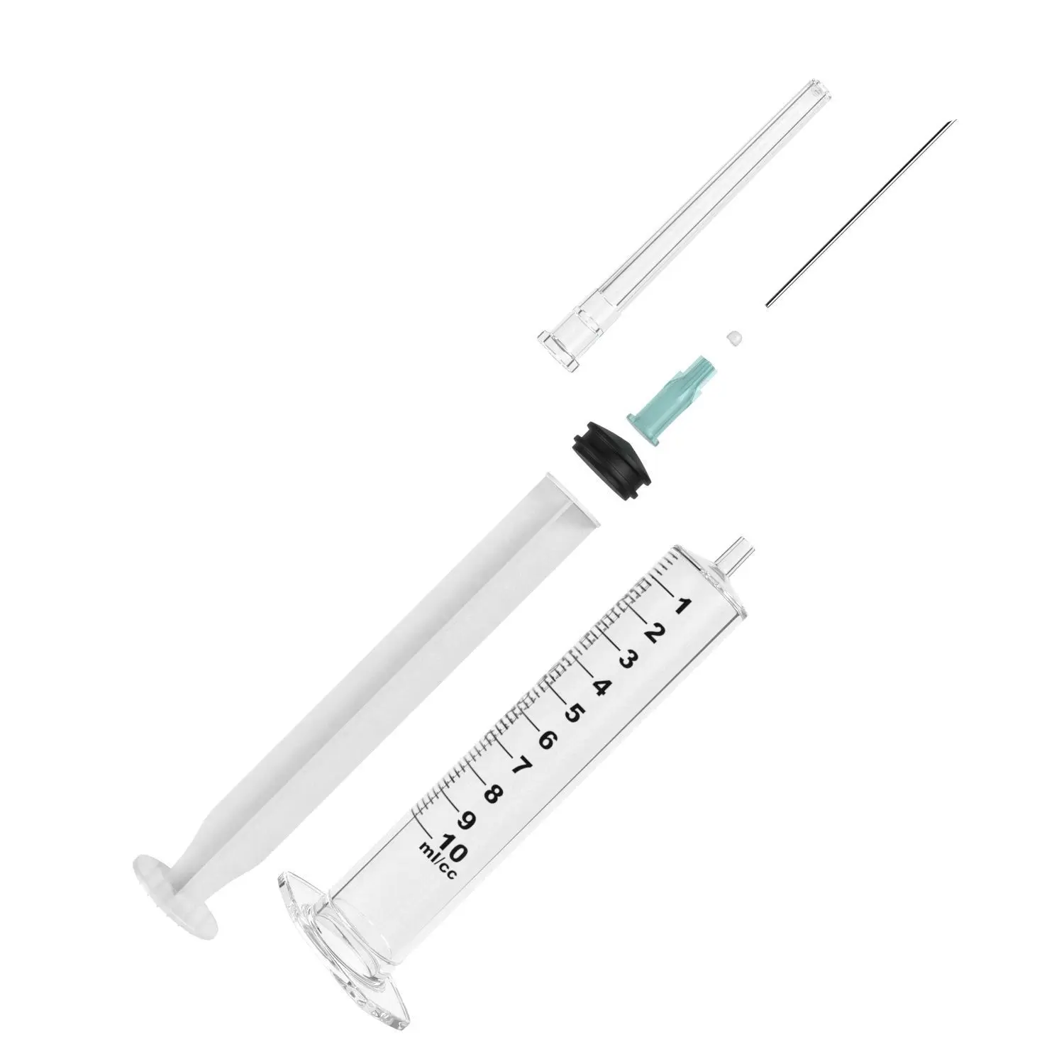 Одноразовый шприц Luer Lock/Luer, 2 части/3-части, 10 мл, сертификат СЕ