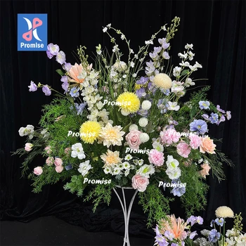 Promise Materials for Event Decoration Lush Garden Artificial Flower Runner Floral Aisle Wedding Row