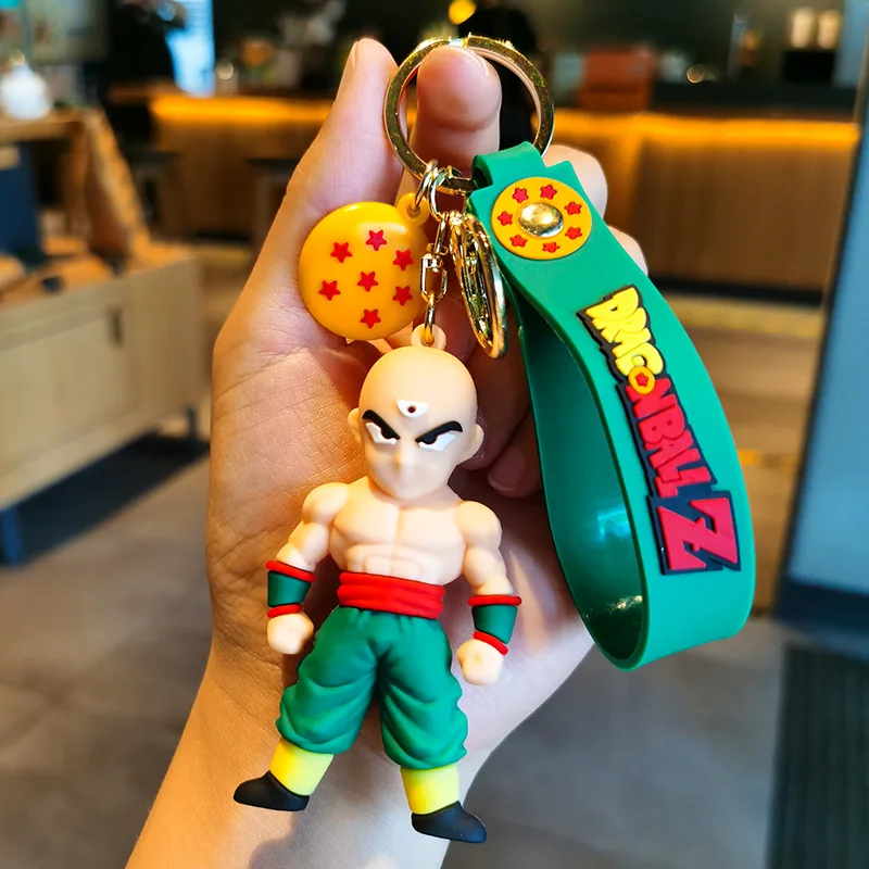 Dragon Ball Z GT keychain Crilin Crili rubber portachiavi 3D manga anime  Super