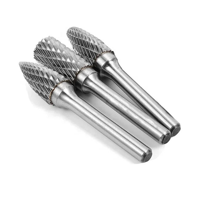 
 Инструменты для шлифовки и обработки металла, Наборы инструментов из карбида, роторные заусенцы с хвостовиком  