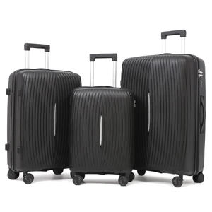 Designer Luggage Jinquanlai Hardside Suitcase 3pcs Set - Lightweight PP Travel Luggage Collection
