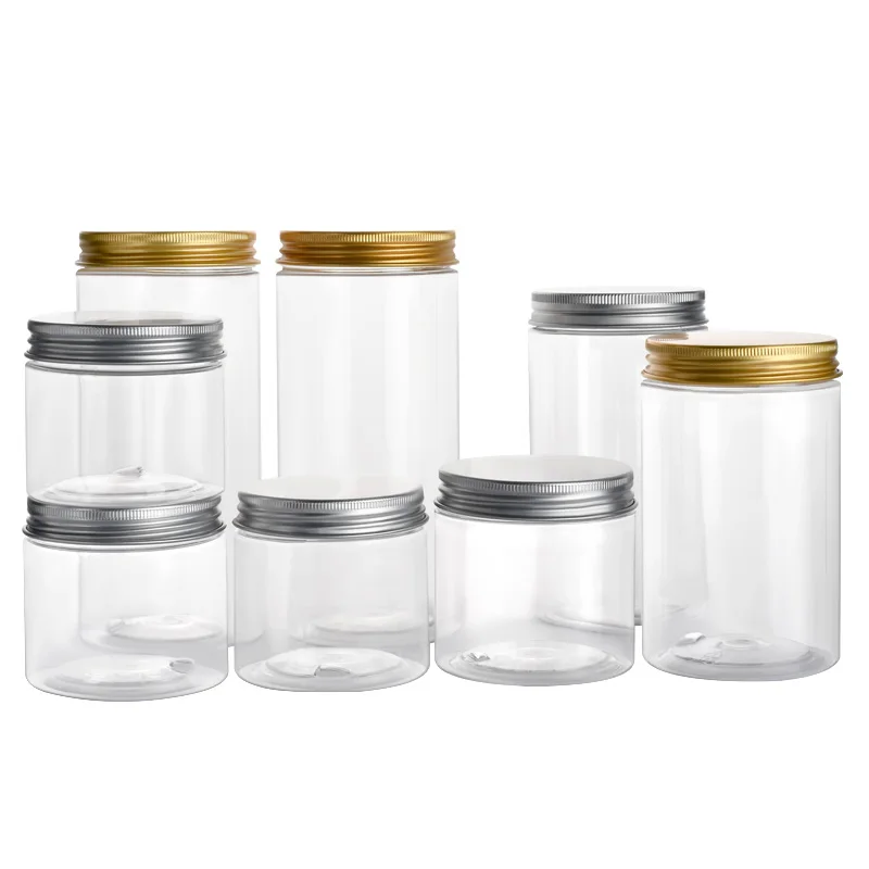 50ml 100ml 150ml 200ml 250ml PET PLASTIC STORAGE JARS CONTAINERS LIDS PET  TUB