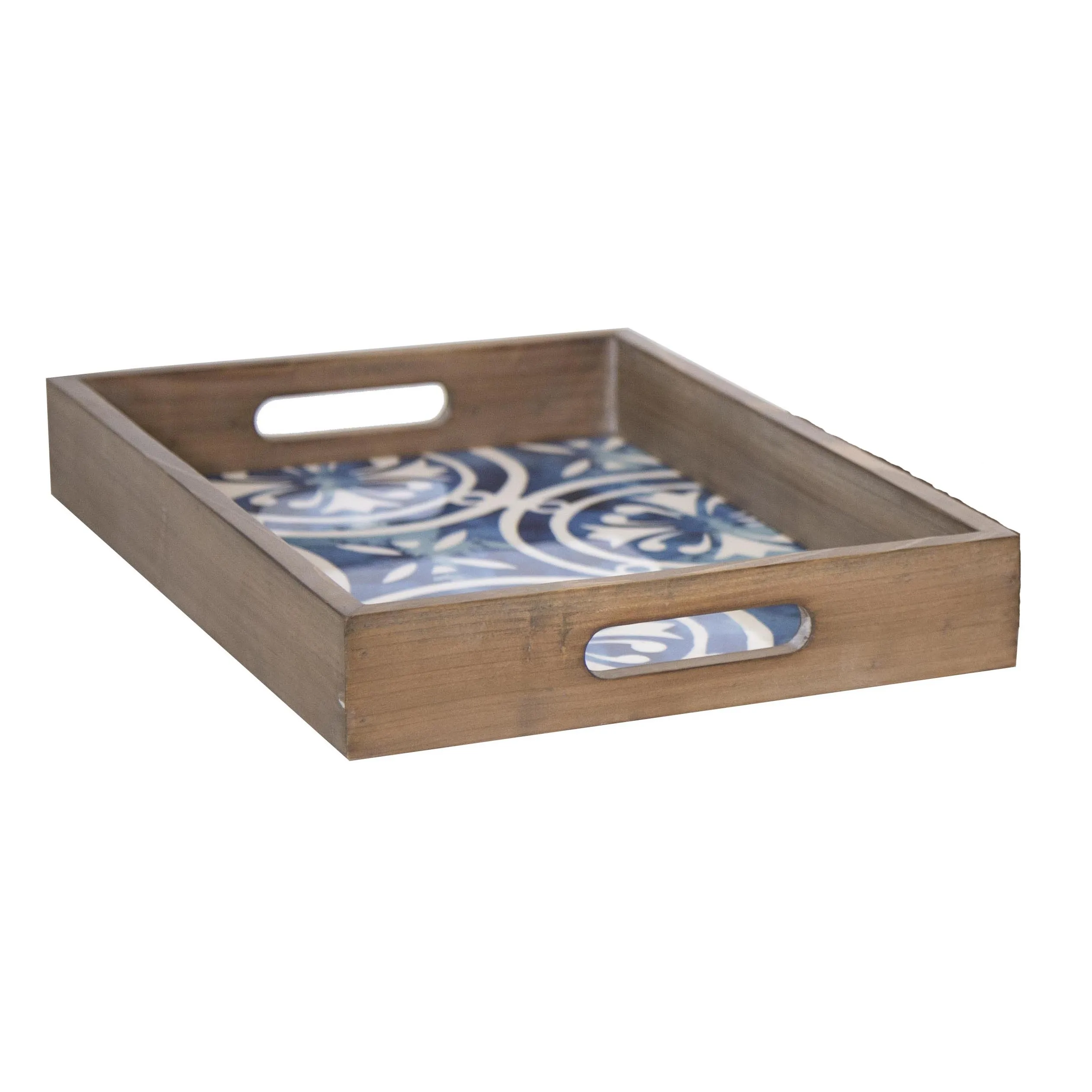 Wooden Serving Trays Multipurpose Wood Trays With Handle Home Decor