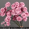 Red bean paste pink 3-piece diamond rose holder