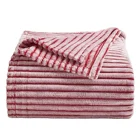 Woven Blanket Thermal Woven Guava Super Soft Woven Striped Toddler Wrap Swaddle Blanket Receiving Thermal Blanket