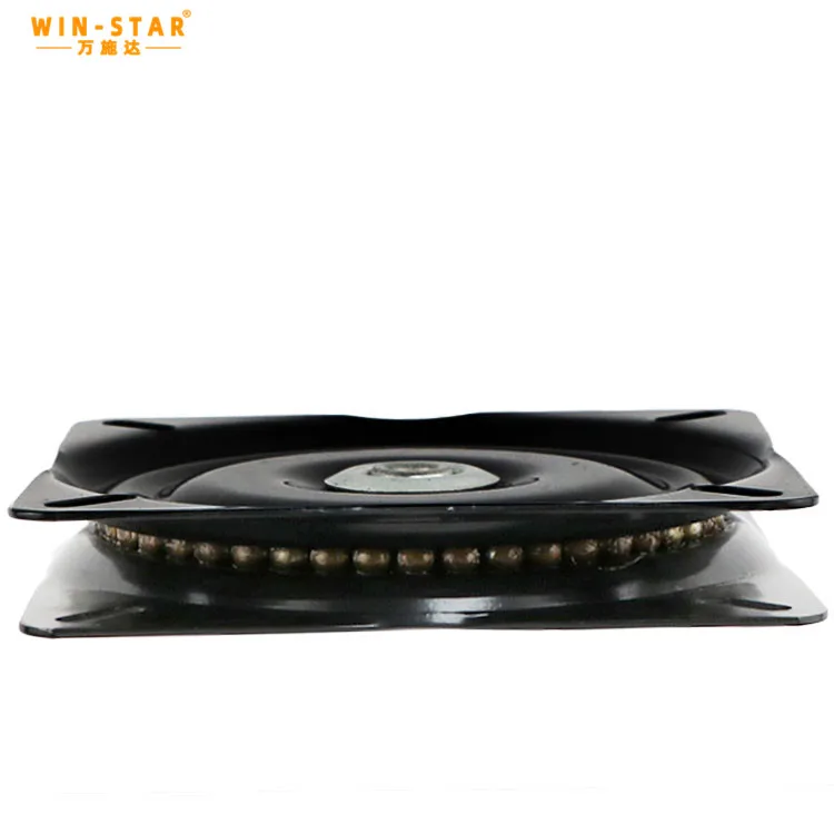 WINSTAR 10-дюймовая Заводская многофункциональная квадратная вращающаяся Металлическая черная поворотная пластина Susan