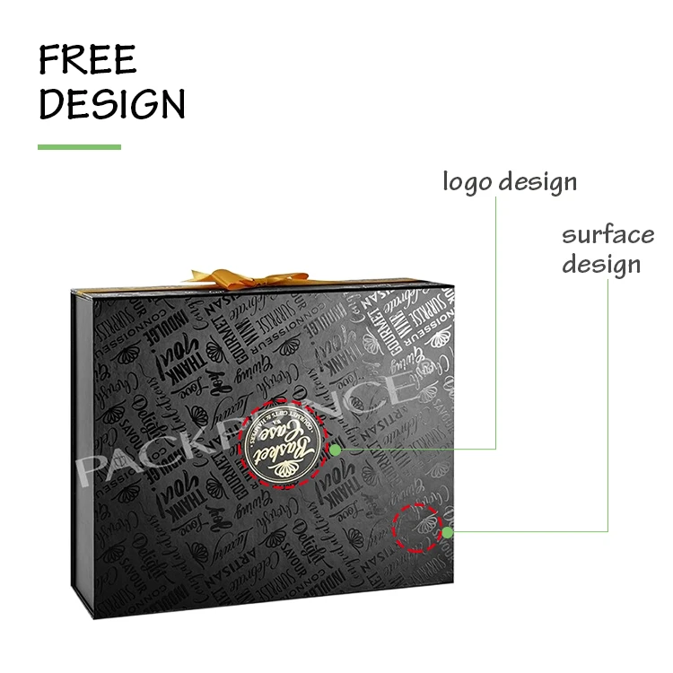 Luxury Matte Black Magnetic Collapsible Rigid Cardboard Shoes Paper Pr ...