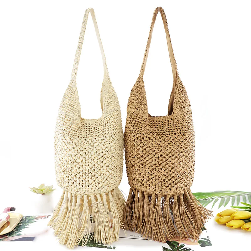 Fecialy Straw Clutch Purse For Women Summer Evening Handbag Straw