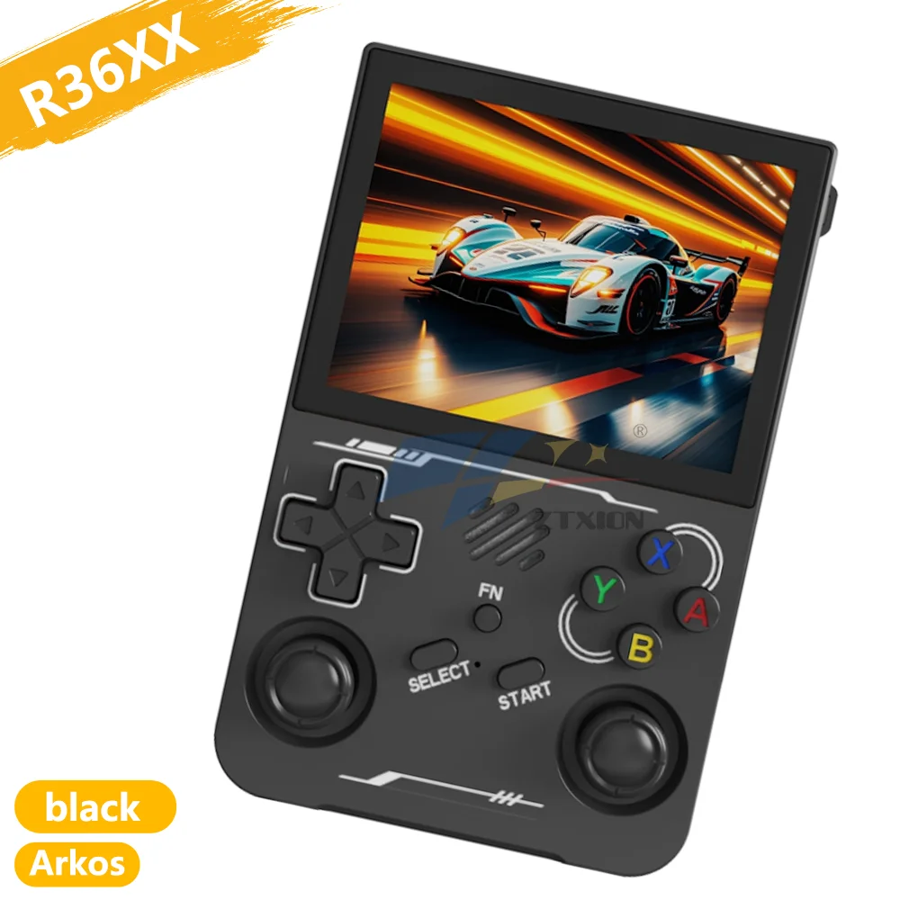 オープンソース R36xx ハンドヘルド レトロゲームコンソール 64GB 3.5