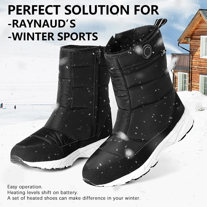 Winter Boots Battery Heated Shoes Scarpe Riscaldate Chaussures