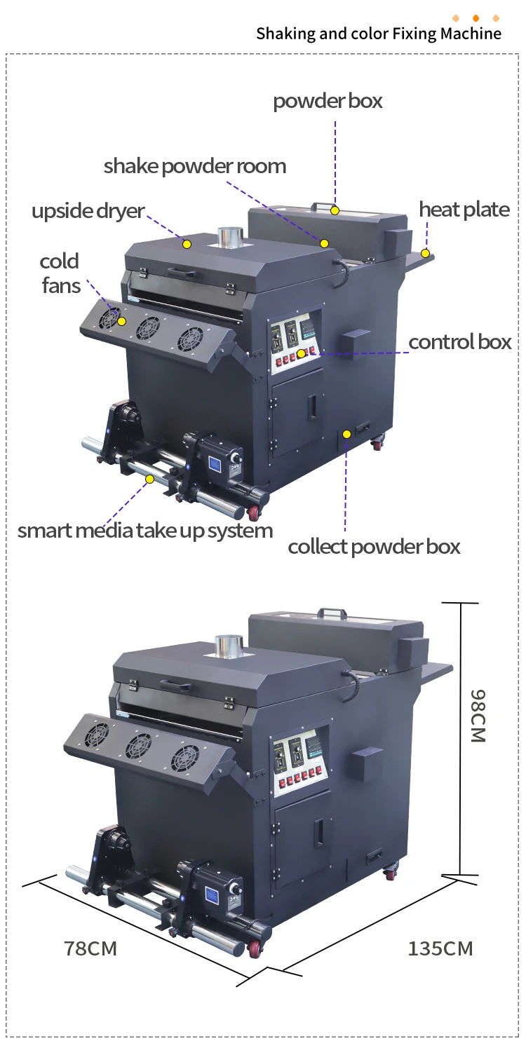 Factory Direct Supply I3200 XP600 4720 DTF Printer 4 Head 24 Inches Xp600 47200 3200 Dual Heads Dtf Printing Machine 60cm