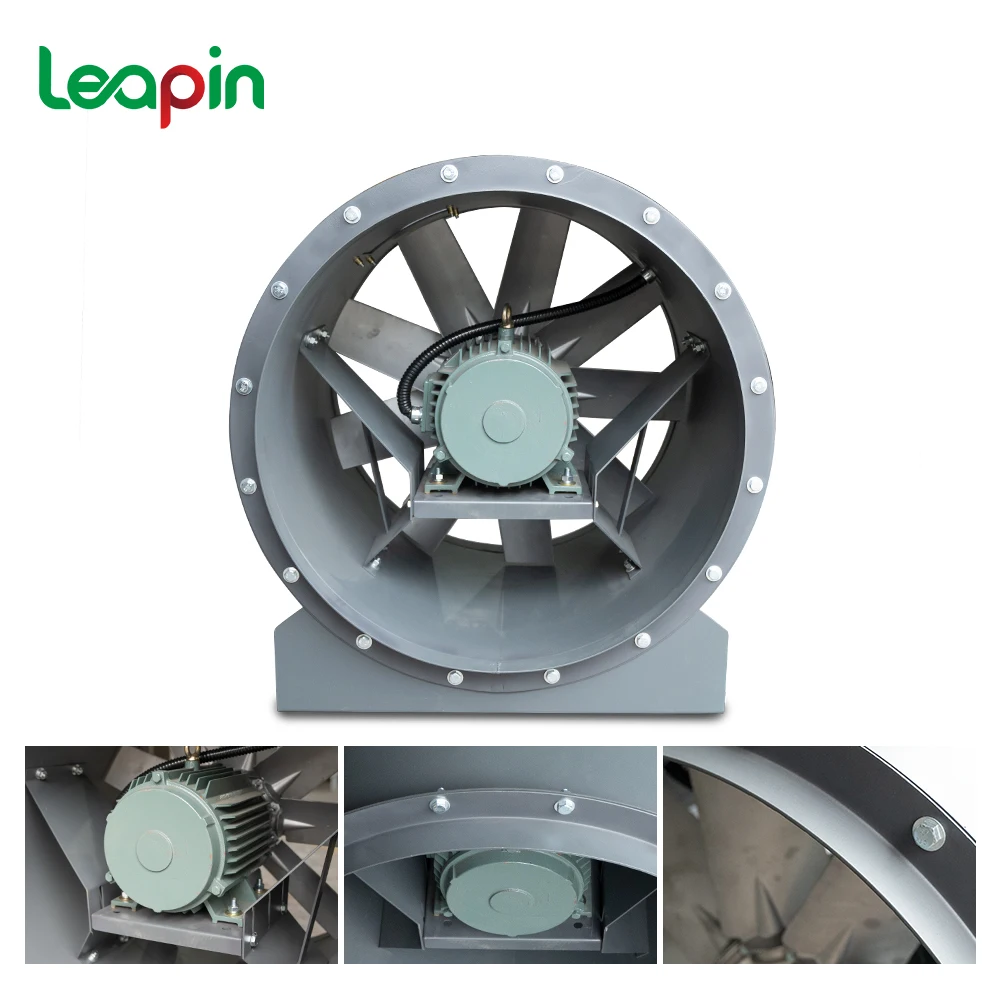 Leapin 380V Motor Explosion Proof Axial Flow Fans for Industry Condenser With Aluminum Alloy Metal Impeller