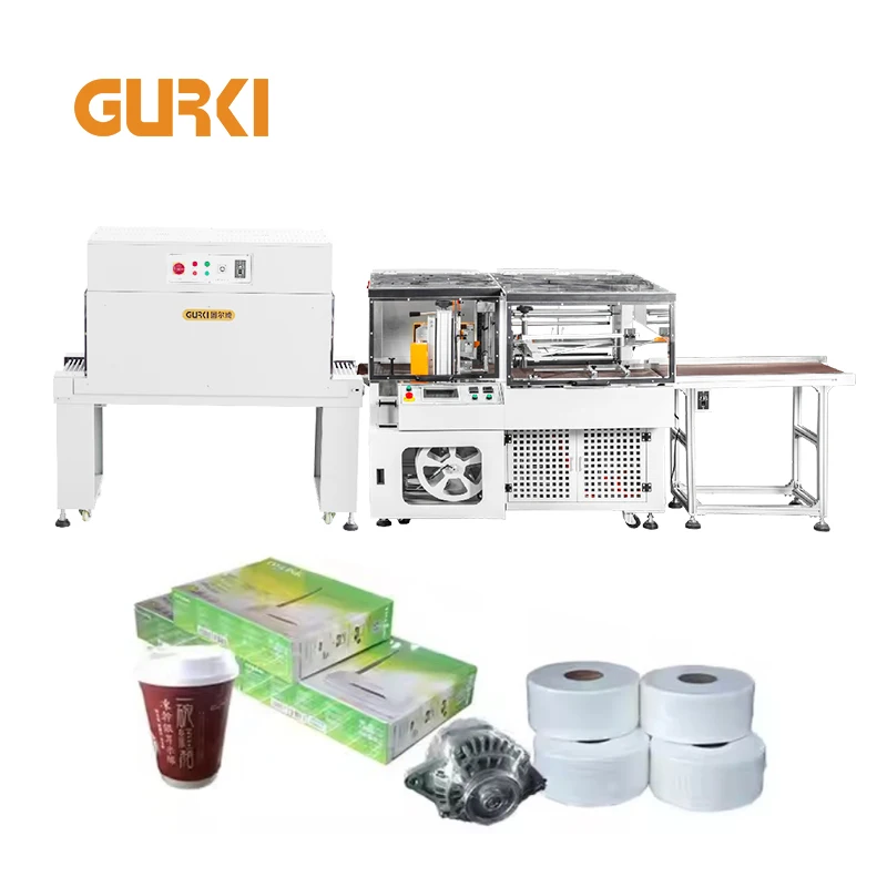 GURKI Note Book Magazine Automatic Shrink Wrapping Machine Side Sealer Shrink Wrap Tunnel Machinery for Books