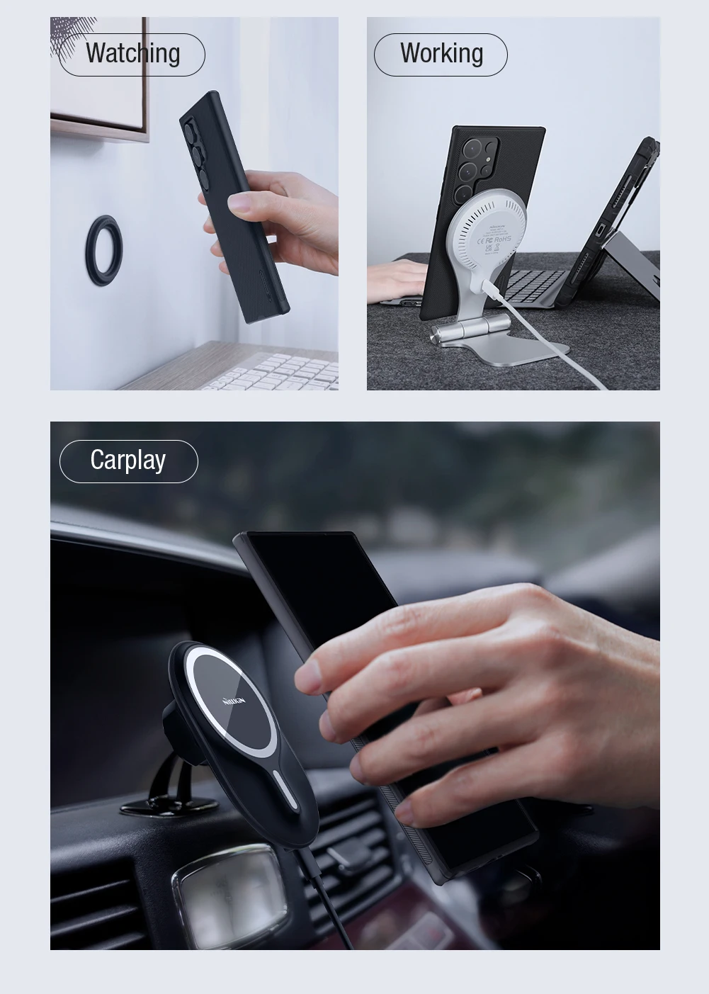 Magnetic Case for Samsung S23 Ultra | Nillkin Case for Samsung S23 Ultra -3 | Magnetic Case for Samsung S23 Ultra | Nillkin