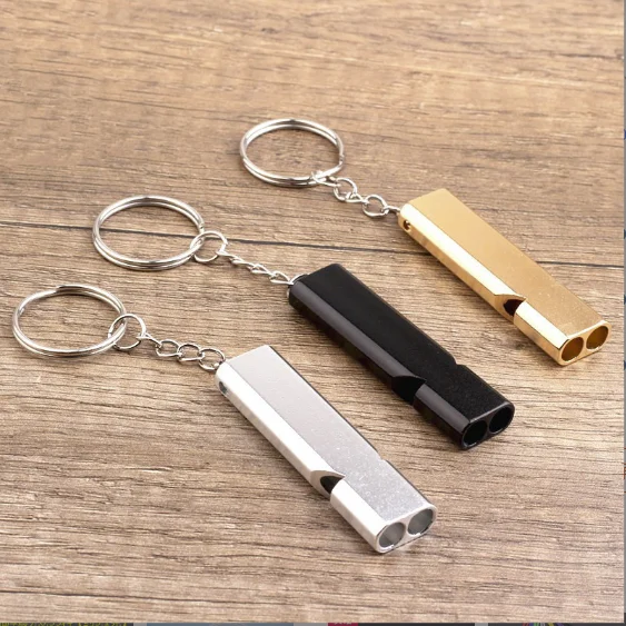 Dual Frequency Survival Whistle Outdoor Survival Dual Pipe Whistle