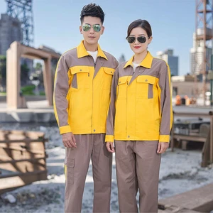 Hot Sale Unisex Custom Overalls Men's Outdoor Security Uniform Suit Industrial Safety Workwear Labor Protection Clothing Cotton