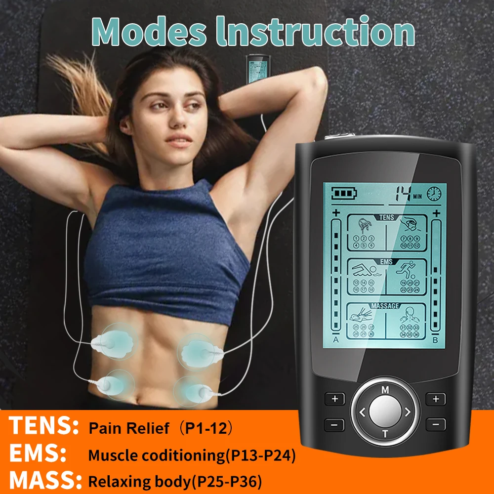 Tens Unit Muscle Stimulator For Pain Relief Therapy Upgrade 36 Modes, Pregnancy  Simulator - AliExpress