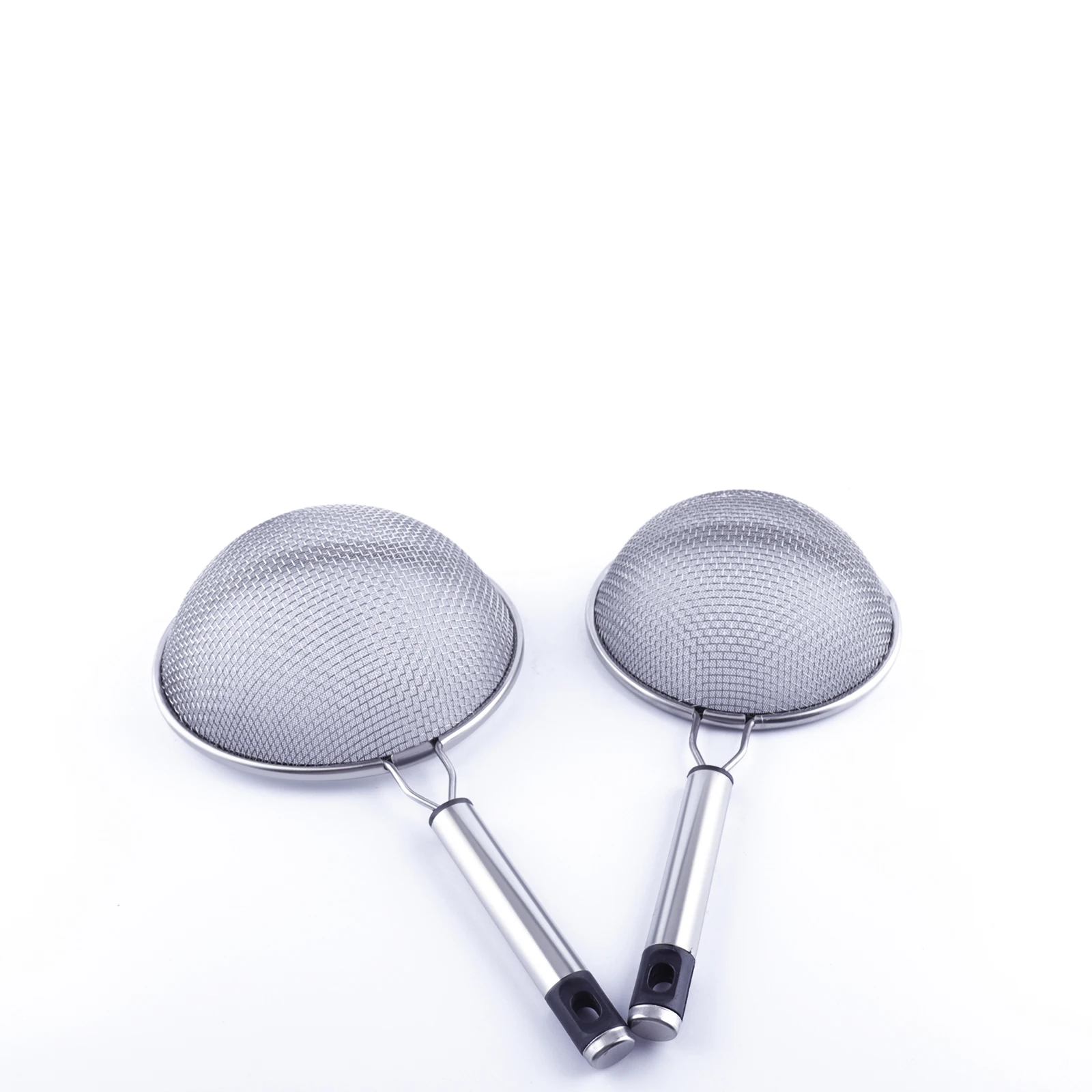 Double Layer Fine Mesh Strainer Sifter Filter Sieve Well Welded Long Handle Rustproof Filter Stainless Steel for Pulp and Tea