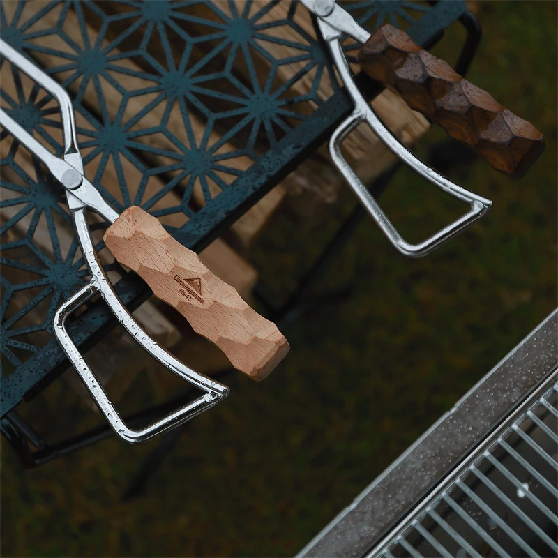 Stainless Steel Barbecue Charcoal Tongs Bbq Tools Tong Wholesale Custom Outdoor 41.5*11.5*3cm