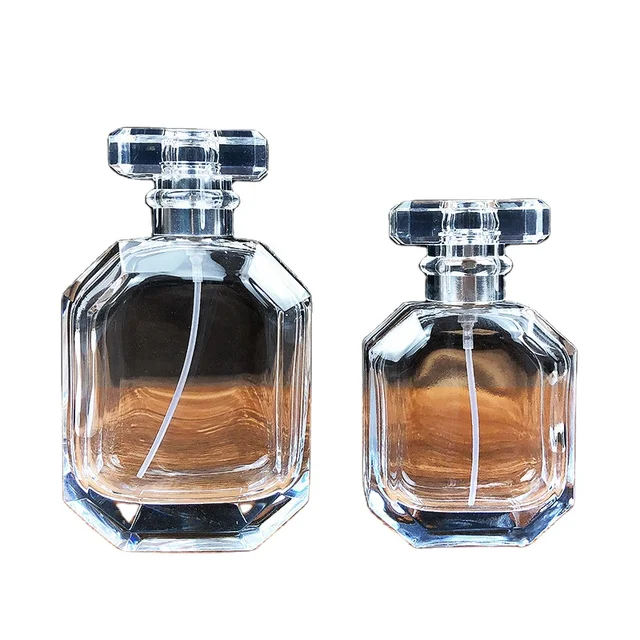 2025 Polygonal 50ml Bayonet Perfume Glass Bottle Simple Fashion Travel-Sealed Empty Subpackage for Fragrances