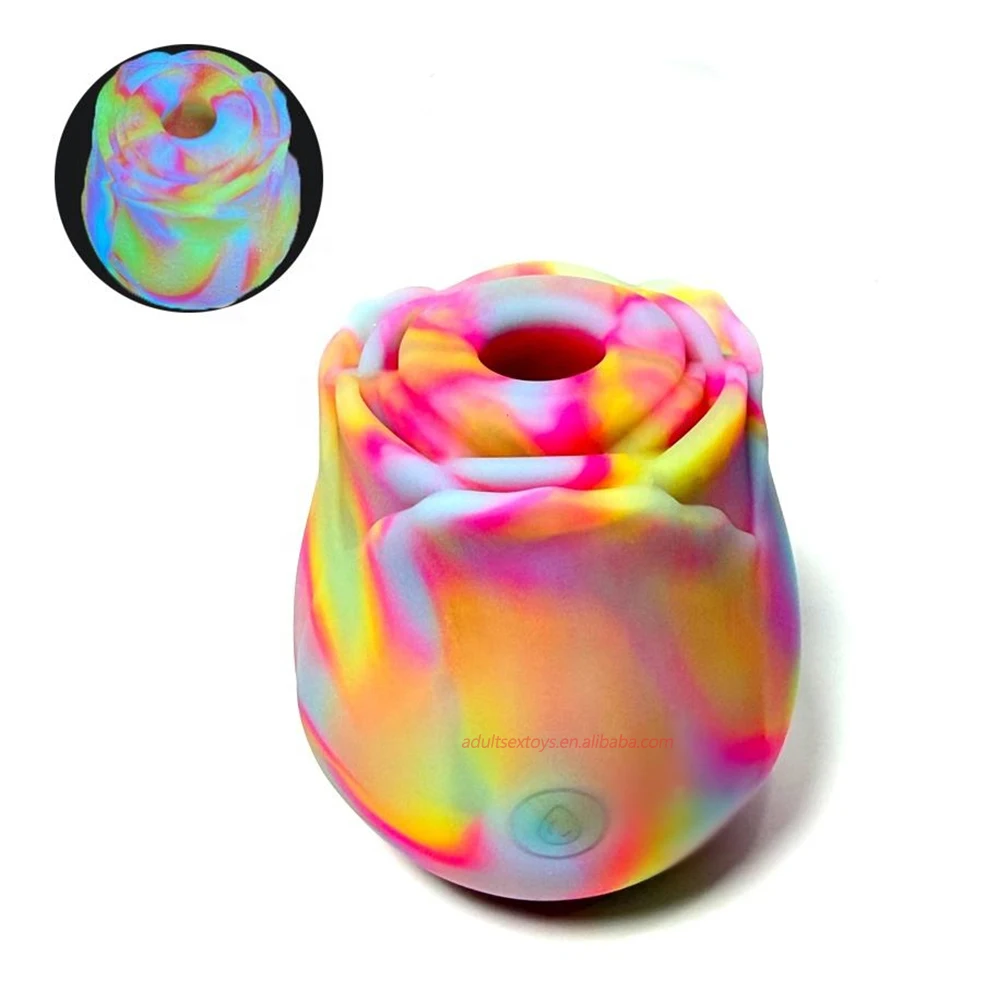 Valentine's Multi-coloured Roses USA Popular Gift Rose Vibrator 10 Sucking  Rose Sex Toy for Women & Couples Play