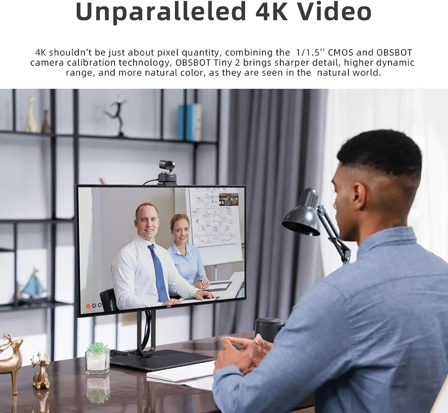 Wobsbot Tiny 2 AI PTZ 4K веб-камера 1/1.5