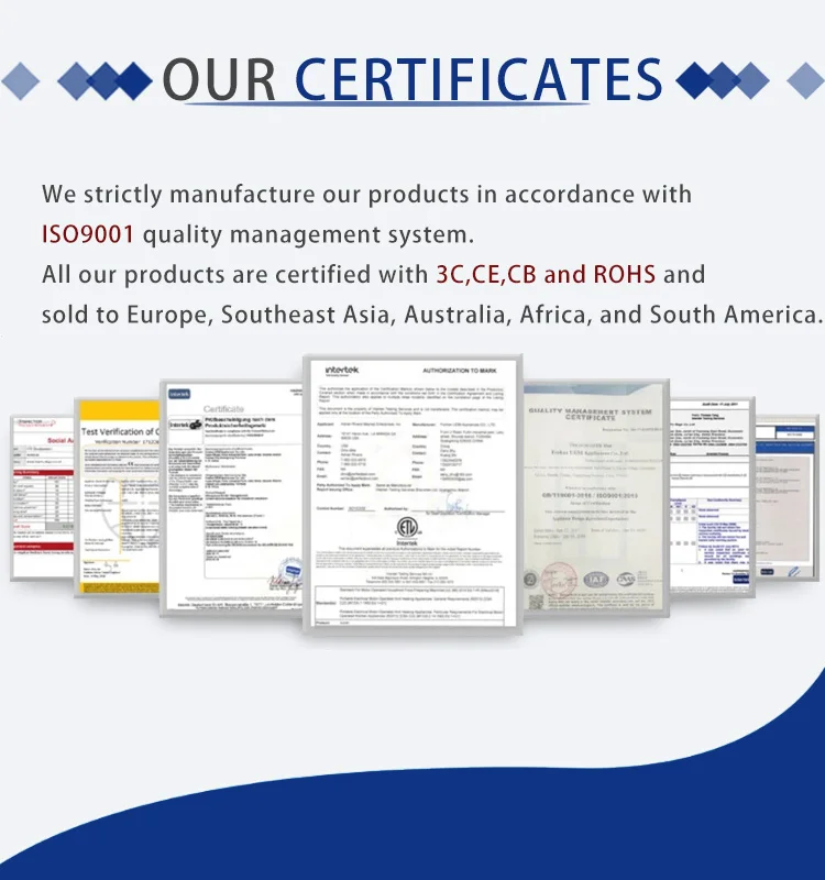our certificate