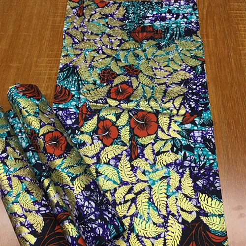 Новое поступление 100% хлопок супер золотой воск принты Африканский настоящий