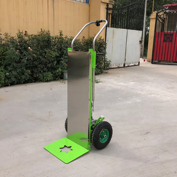 Hand Propelled Electric Load Carrier, 250kg 300kg 400kg Loading Stair Climbing Machine Handcart for Loading up and Down Stairs