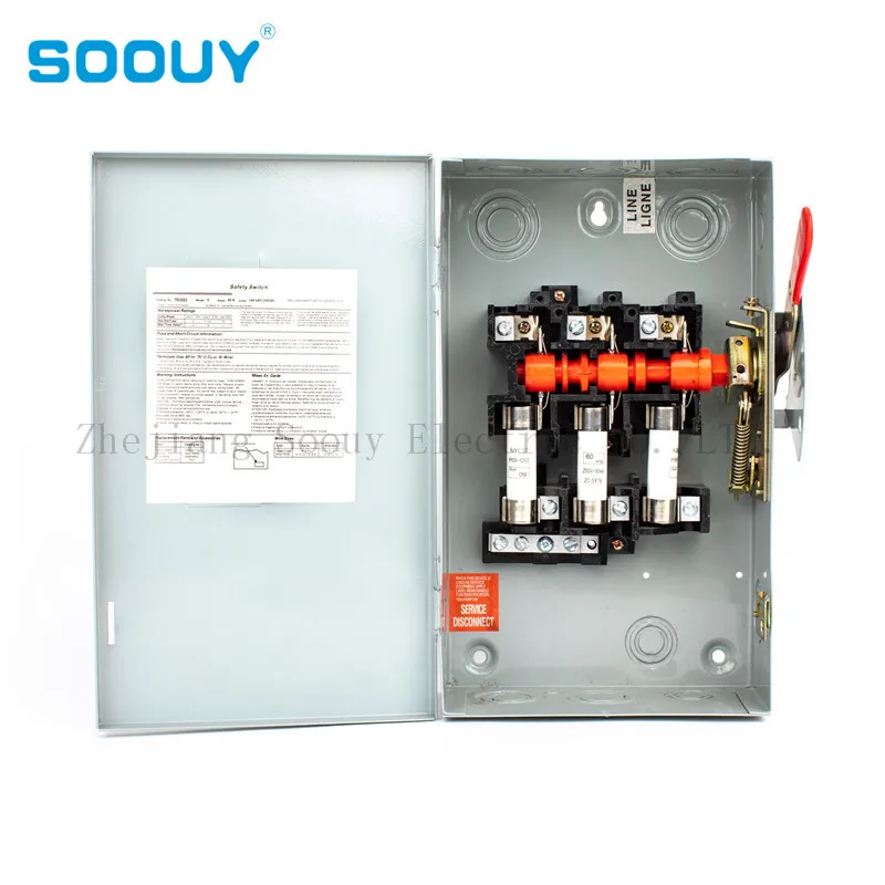 High Quality Heavy Duty Type Fused Safety Switch Box Buy Electrical Safety Switch Box Disconnecting Switch Product On Alibaba Com