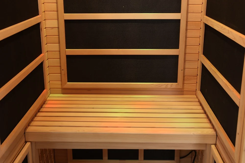 Infrared Sauna Red Cedar Wooden Indoor Sauna Room Traditional Far ...