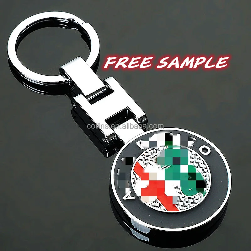 Free Sample Car Logo Keychain Fast Delivery Custom Car Brand Keychains