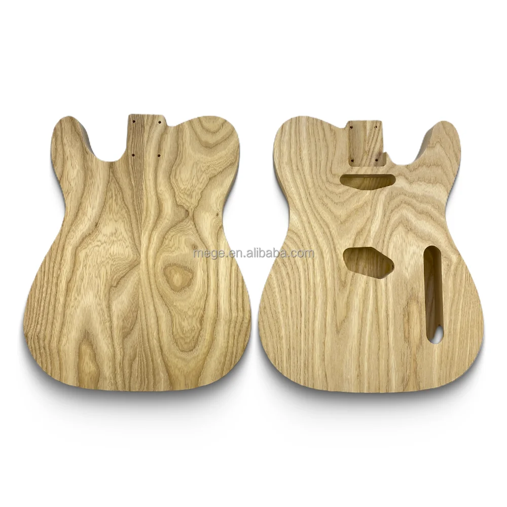 Custom Ash Solid Wood Unfinished Electric Guitar Body Replacement Barrel Tl Guitar Body For Sale