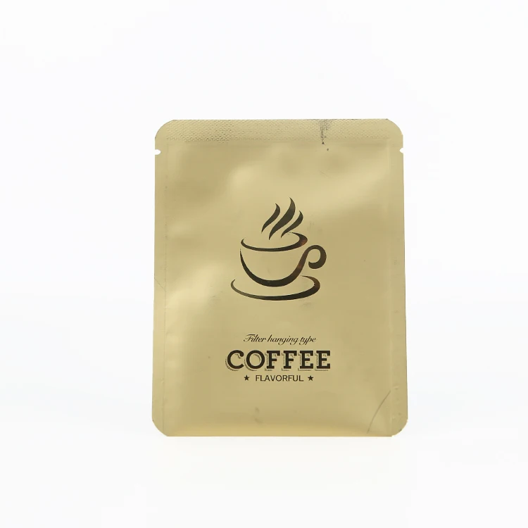 Custom Printed Single Serve Small Coffee Tea Sachet Packing Pouch Portable Hanging Ear Drip