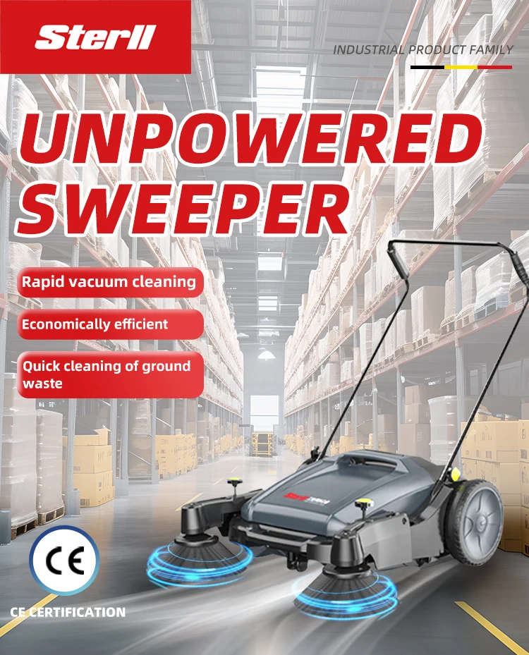 Best Selling Hand Push Turf Leaf Artificial Grass Street Floor Sweeper