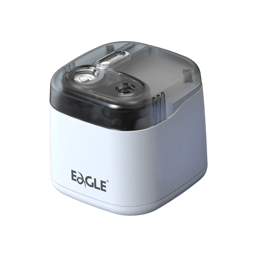 Eagle EG-5162 Cylindrical Cute Plastic Metal Student Fancy Desktop Electronic CE Certified Battery Operated Pencil Sharpener