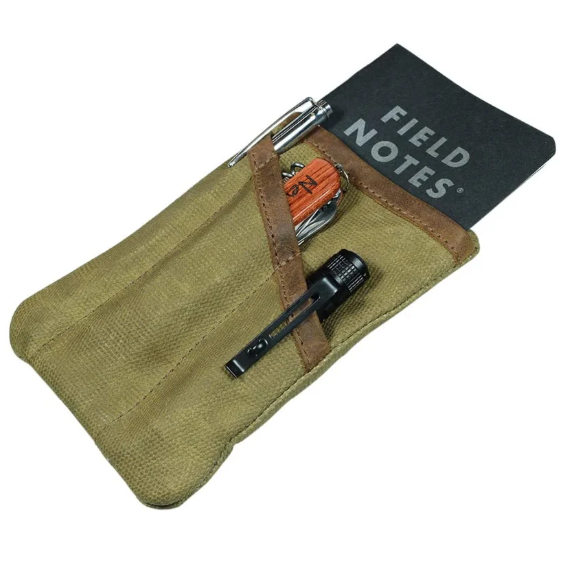Пользовательский вощеный холщовый Мультитул карманный многоцелевой чехол на молнии для кемпинга сумка для инструментов